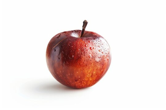 A fresh java apple isolated on white