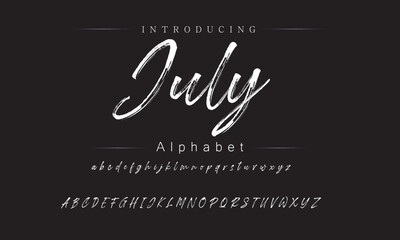 Sleek Brush Lettering Style