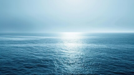 Fototapeta premium Ocean Horizon with Sunlight