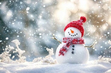Fototapeta premium With copy-space, wish you a happy Christmas and a prosperous new year
