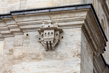 The bird house on the Buyuk Selimiye Mosque in Istanbul, Turkey