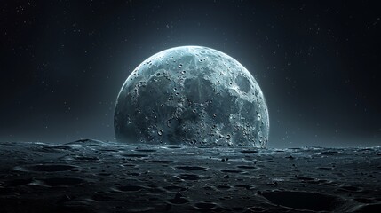 Highresolution moon pictures detailed craters and soft glow against a dark night sky perfect for space or celestialthemed designs