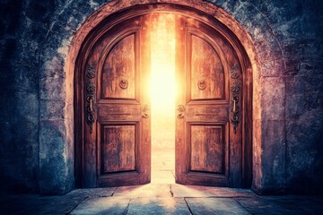 Obraz premium A Glowing Gateway to the Unknown