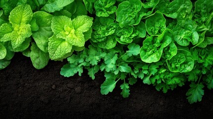 Fresh Green Plants for Heirloom Gardening and Composting