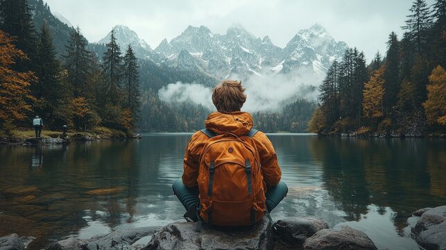 Focused Individual Managing Tasks in Nature