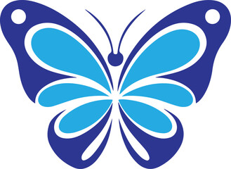 Butter Fly  vector design illustration  with white background