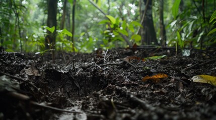 Forest Floor After Rain