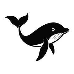 Whale silhouette vector