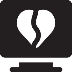 Love icon symbol vector image illustration
