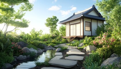 Japanese Garden House