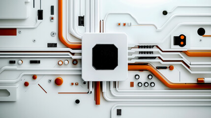 Future Technology AI-Powered Circuit Board Representing the Next Generation of Smart Technology A Conceptual Look at Innovation in Artificial Intelligence Robotics and High-Tech Advancements