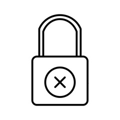 lock line icon