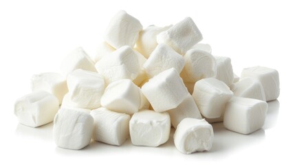 A tower of marshmallows stacked high
