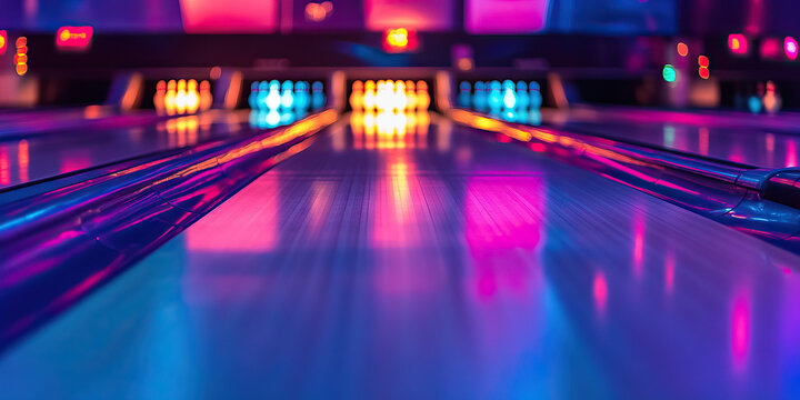 Bowling Alley Challenge: An Inviting Facility with Colorful Lanes