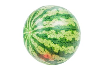 Fresh watermelon with unique green and red patterns, ideal for food photography or summer themed projects