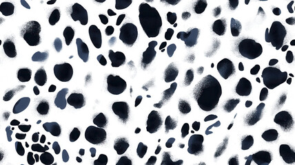 Obraz premium Seamless black and white leopard chetah skin pattern