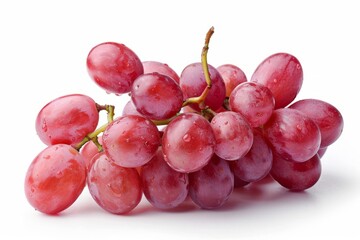 Fototapeta premium A fresh ruby roman grape isolated on white