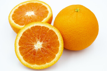 orange on white background