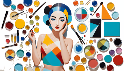  background art le oil shapes paintings reve picasso colorful painting oil thailand girl geometric collection pablo oil painting abstract painting urban drawing colourful spray colours design picasso