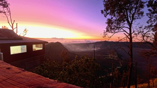 Mount Bromo and the sea of ​​sand are tourist attractions in the Cemoro Lawang area, Ngadisari Village, Sukapura District, Probolinggo Regency, East Java Province