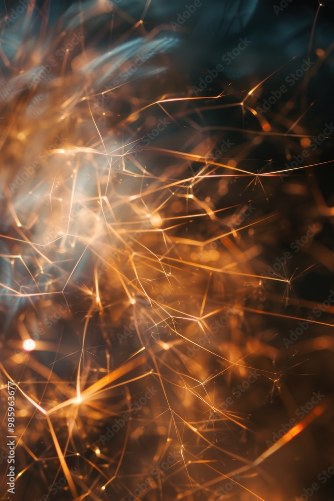 Aufkleber a close-up view of a sparkler on a black background, perfect for capturing attention