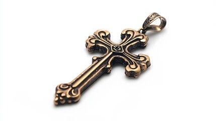 Isolated cross pendant