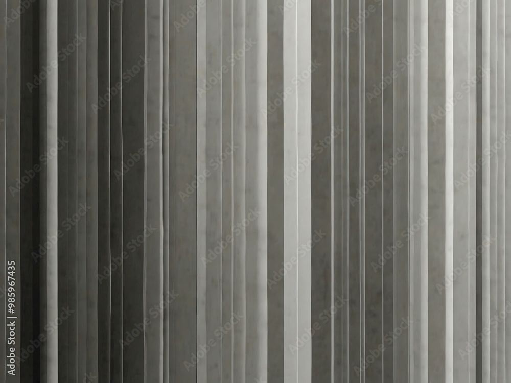Poster Gradient line pattern in white and gray stripes.