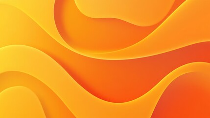 An orange graphic background with smooth, layered curves and subtle gradients, offering a warm and uplifting aesthetic for playful or modern designs.