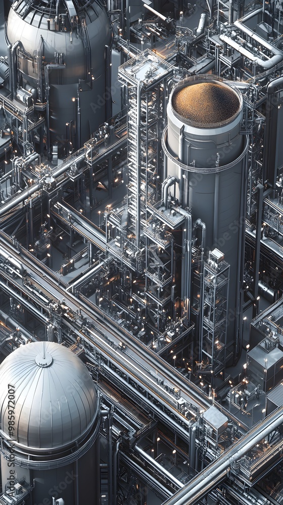 Poster captivating digital depicting a futuristic high tech cityscape with towering skyscrapers intricate a