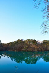 五色沼　春の毘沙門沼（福島県）