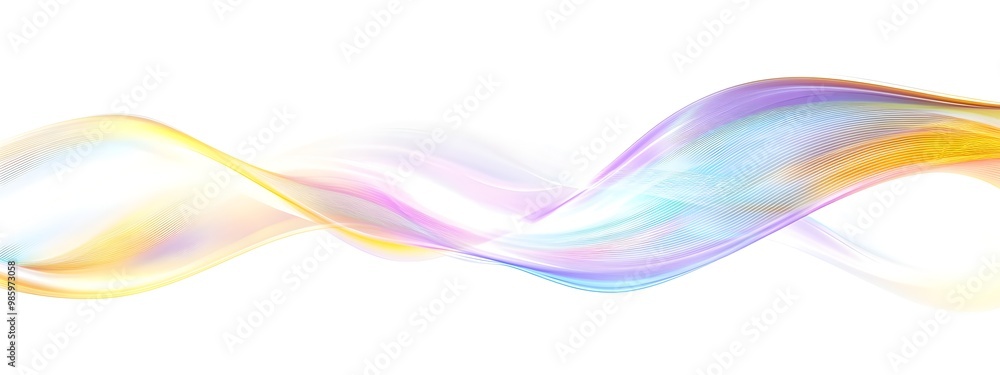 Poster Captivating Light Wave with Birefringence Mesmerizing Dynamic Abstract