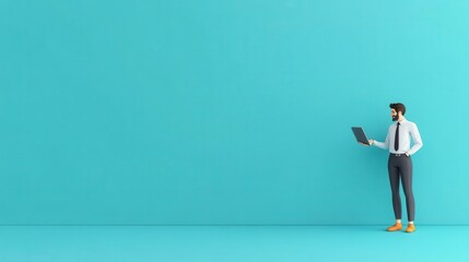 Obraz premium Performance improvement through feedback flat design, side view, professional development theme, cartoon drawing, vivid color