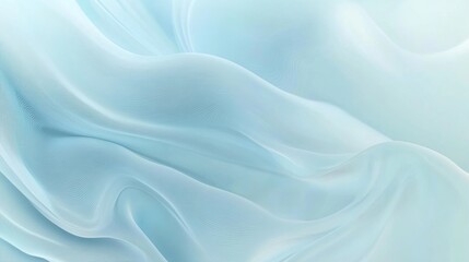 Fototapeta premium A soft light blue graphic background with smooth flowing lines and gradients, evoking a calming and serene atmosphere. Ideal for wellness or tech designs.
