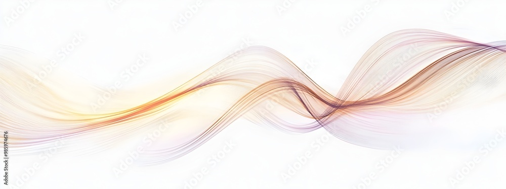 Poster captivating wave of luminous energy mesmerizing 3d abstract art with nonlinear effects