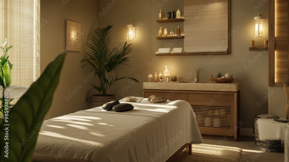 Poster spa room interior design