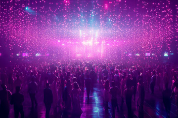 Obraz premium Young people having fun at the party. AI generative.