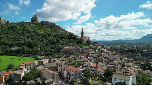 old town of montesarchio, ancient castle tower of Montesarchio,, benevento, campania, Italy