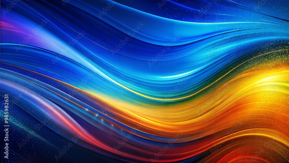 Wall mural Abstract Vibrant Color Flow Background