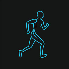 running man silhouette