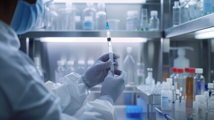 Pharmacy lab worker store