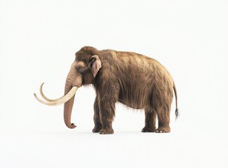 mammoth isolated on white background