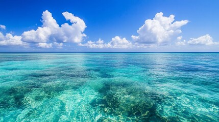 Fototapeta premium Blue waters of Belize's sea