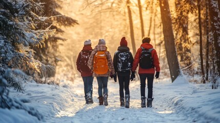 Winter forest friends.