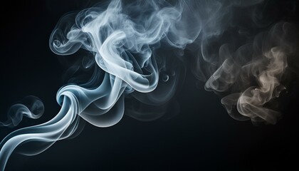 Obraz premium Dark background with smoke.