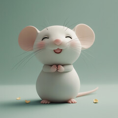 Adorable Mouse Character Illustration