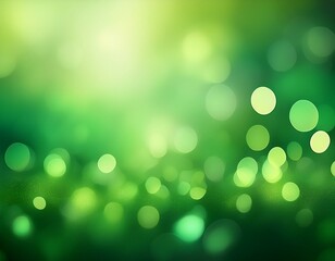 Obraz premium green blurred bokeh background illustration