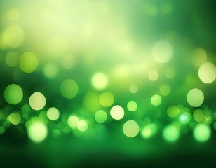 Fototapeta premium green blurred bokeh background illustration