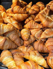 pastry and croissants in coffeeshop france