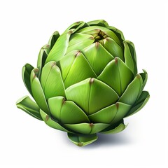 Obraz premium Artichoke isolated on white background.