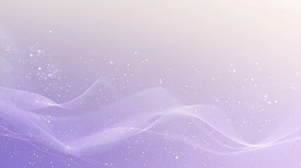 Abstract Purple Background with White Waves and Dots